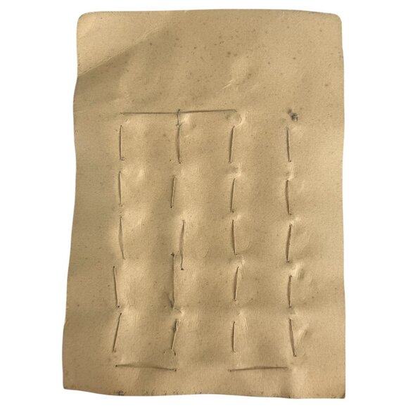 VTG 24 German Shank Buttons Hand Painted White on Black On Card Sewing Germany - Picture 5 of 6